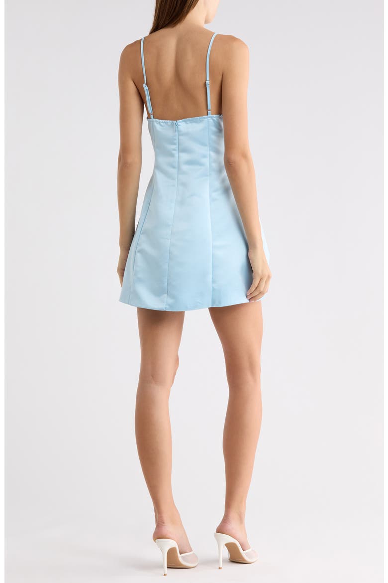 Cody A-Line Satin Minidress, Alternate, color, LIGHT BLUE ...