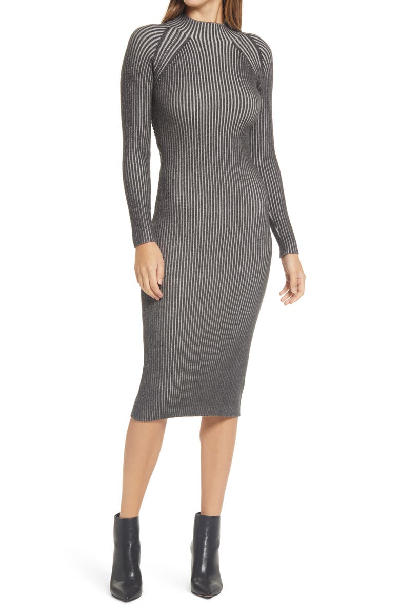 Adelyn Rae Halyn Long Sleeve Sweater Dress, Main, color, 