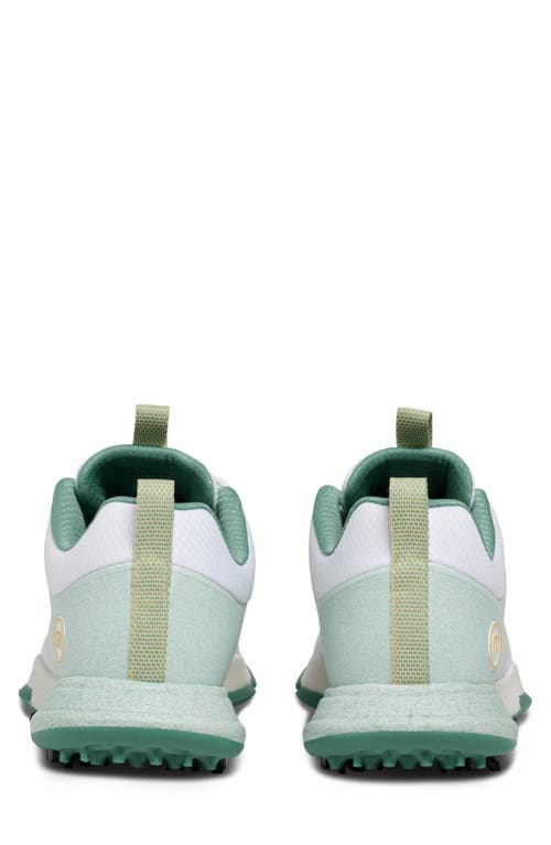 Travismathew The Ringer 2.0 Golf Sneaker In White/green