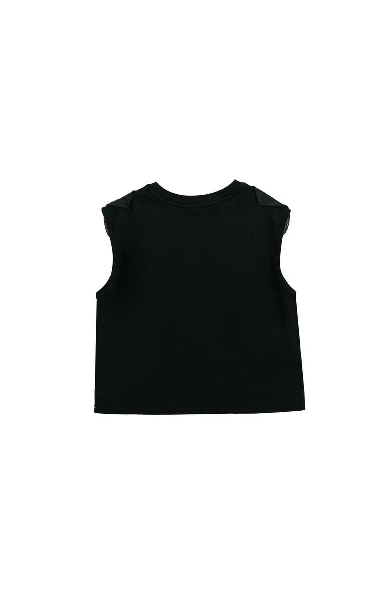 Tulleen Hearts Sleeveless Shorts Set, Alternate, color, Black