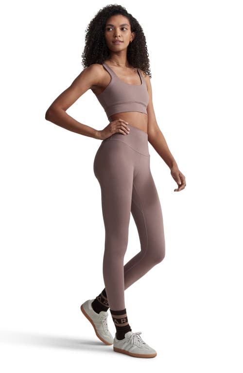 Varley Freesoft Cori Sports Bra In Deep Taupe
