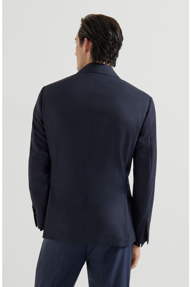 Houndstooth blazer, Alternate, color, Navy Blue
