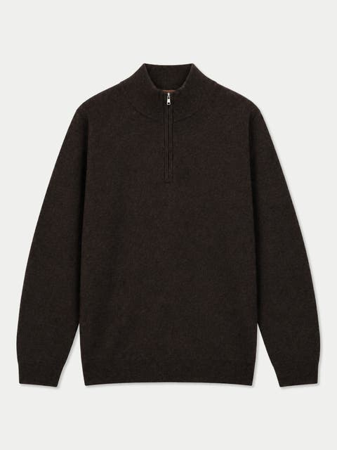 Cashmere Lightweight Mock Neck Sweater