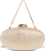 Olga Berg Meyer Crystal Oval Clutch