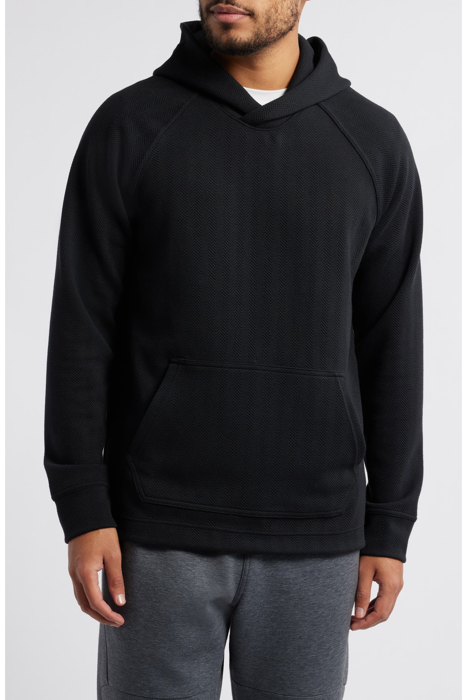 Caltex Edge Zella Edge Chevron Jacquard Hoodie (Men) | Nordstromrack