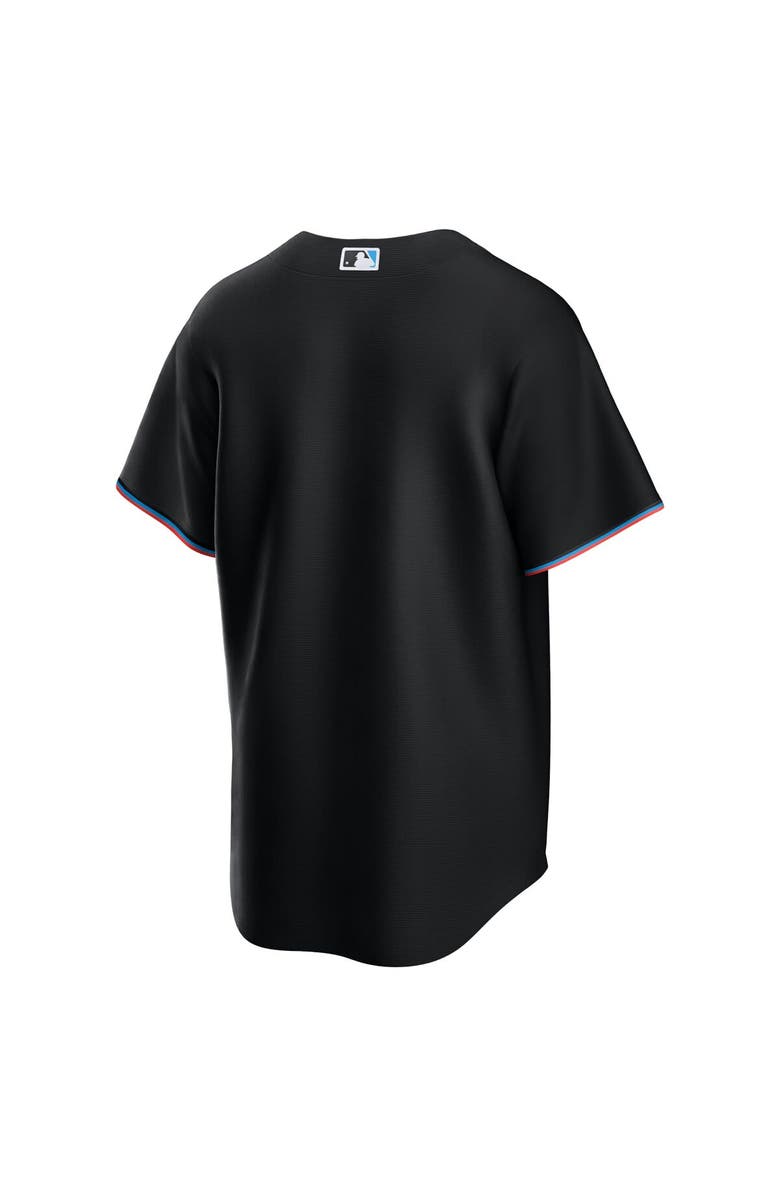 Nike Men's Nike Black Miami Marlins Alternate Replica Team Jersey, Alternate, color, 