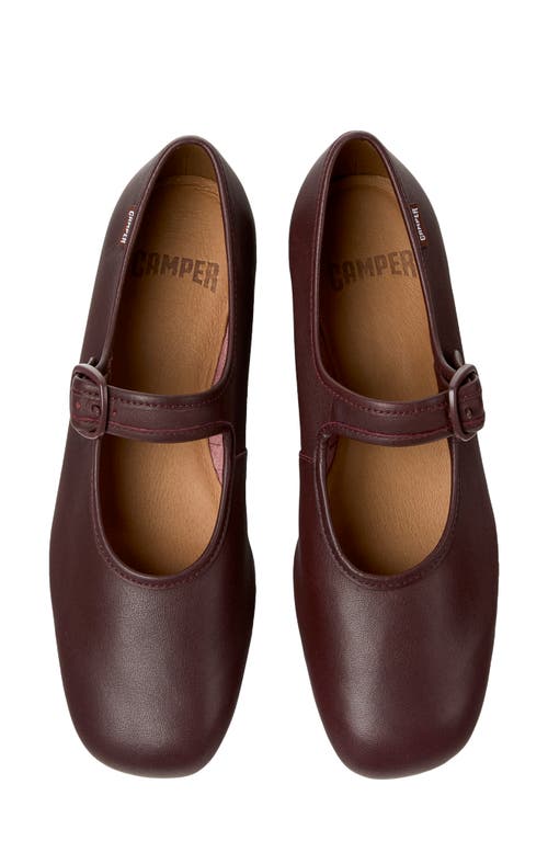 Camper Myra Mary Jane Flat In Brown