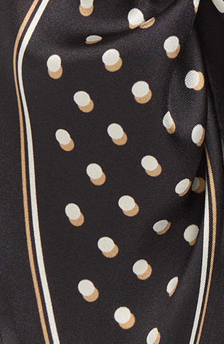 Echo Dot Silk Diamond Scarf, Alternate, color, Black