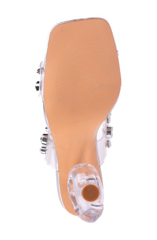 Ninety Union Joyful Embellished Slide Sandal In Silver