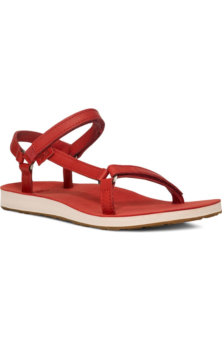 Teva Original Universal Slim Leather Sandal, Main, color, Bossa Nova