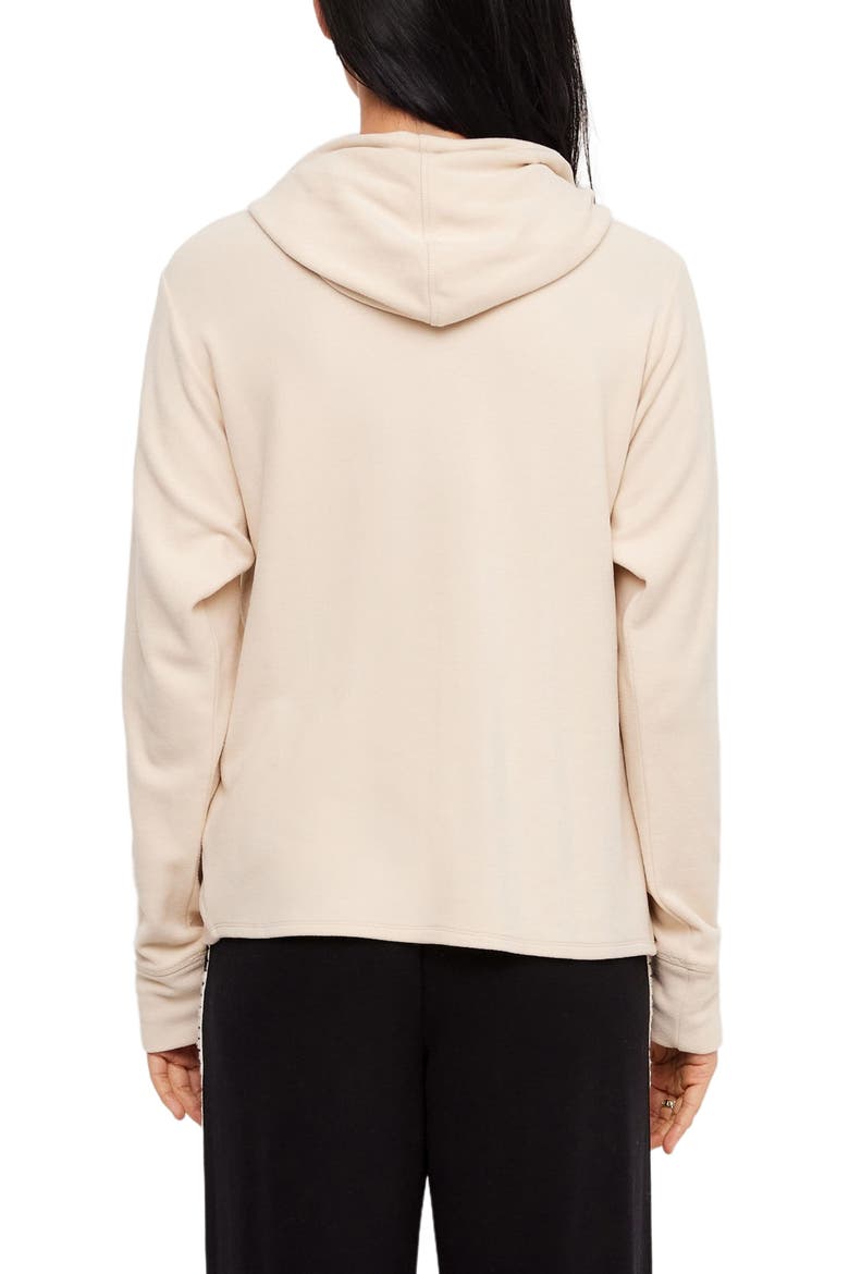 Rhinestone Crossover Hoodie, Alternate, color, ECRU