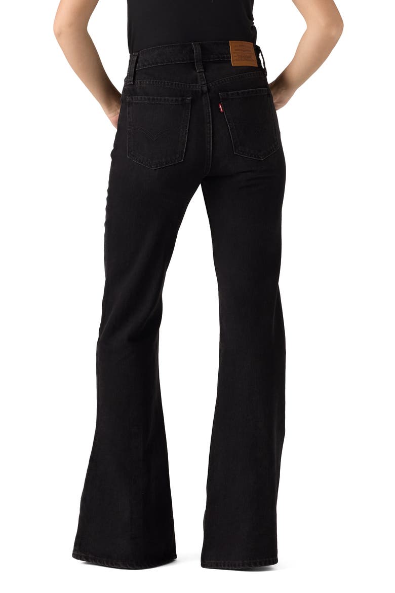 Puddle High Waist Flare Jeans, Alternate, color, DROP THE HAMMER