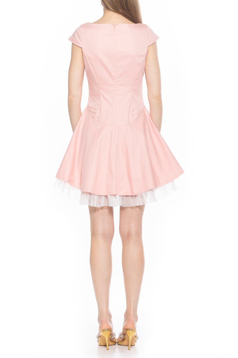 Aleena Boat Neck Minidress, Alternate, color, PINK