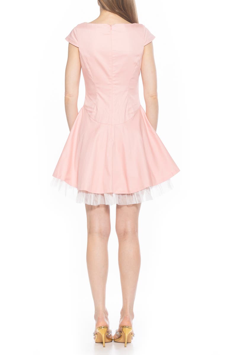 Alexia Admor Aleena Boat Neck Minidress, Alternate, color, Pink
