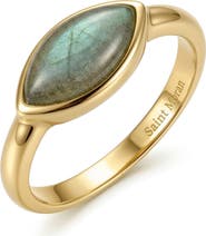 st. Moran Labradorite Marquise Ring