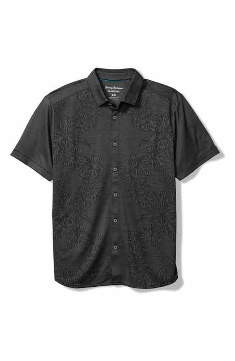 Tommy Bahama Palm Coast Cascade Vines IslandZone® Performance Short Sleeve Knit Button-Up Shirt