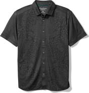 Tommy Bahama Palm Coast Cascade Vines IslandZone® Performance Short Sleeve Knit Button-Up Shirt