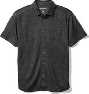 Tommy Bahama Palm Coast Cascade Vines IslandZone® Performance Short Sleeve Knit Button-Up Shirt