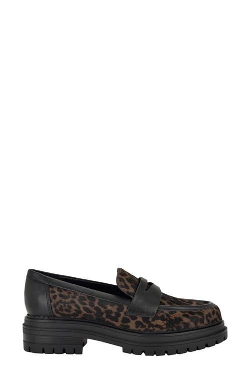 Calvin Klein Grantly Genuine Calf Hair Lug Sole Loafer