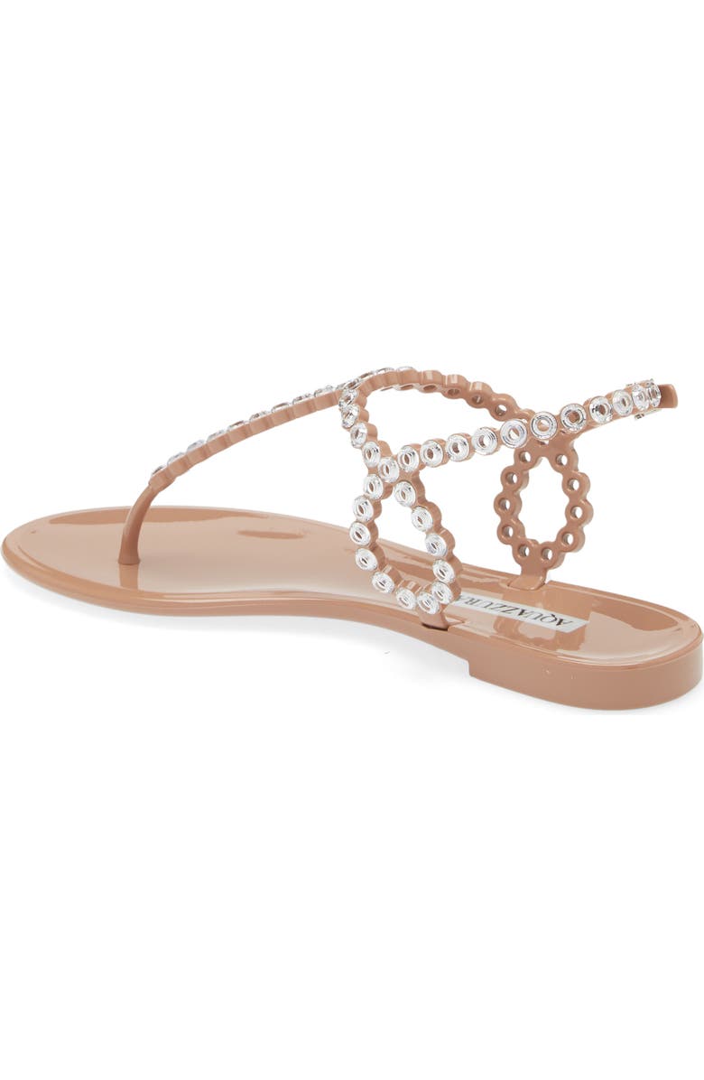 Aquazzura Tequila Jelly Sandal, Alternate, color, Pink Nude
