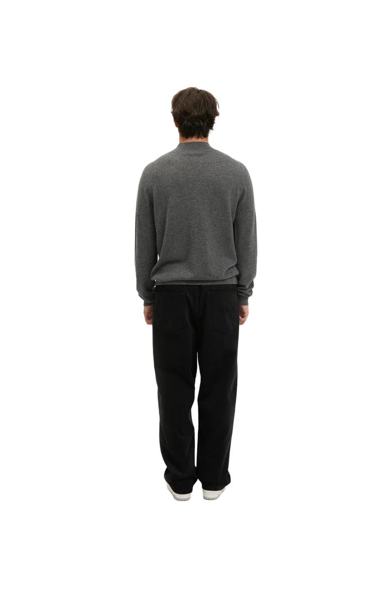 Essential Mock Neck Cashmere Sweater, Alternate, color, plum kitten