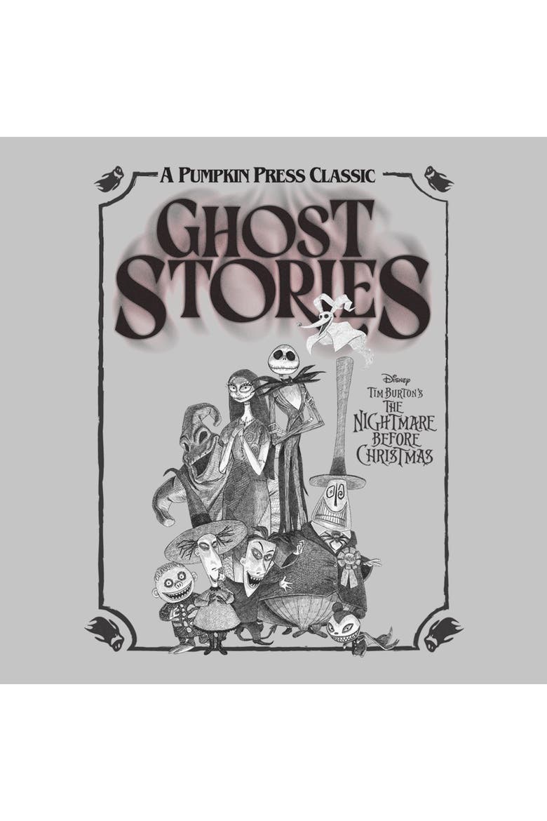 Juniors The Nightmare Before Christmas Ghost Stories Frame T Shirt, Alternate, color, Athletic Heather