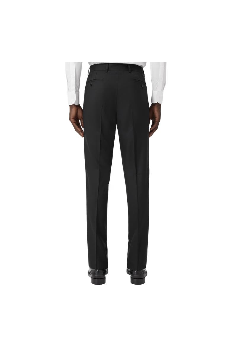 Burberry Slim Fit Wool Tailored Trousers, Alternate, color, Black