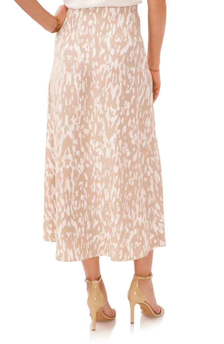 Vince Camuto Abstract Print Skirt, Alternate, color, Soft Cream