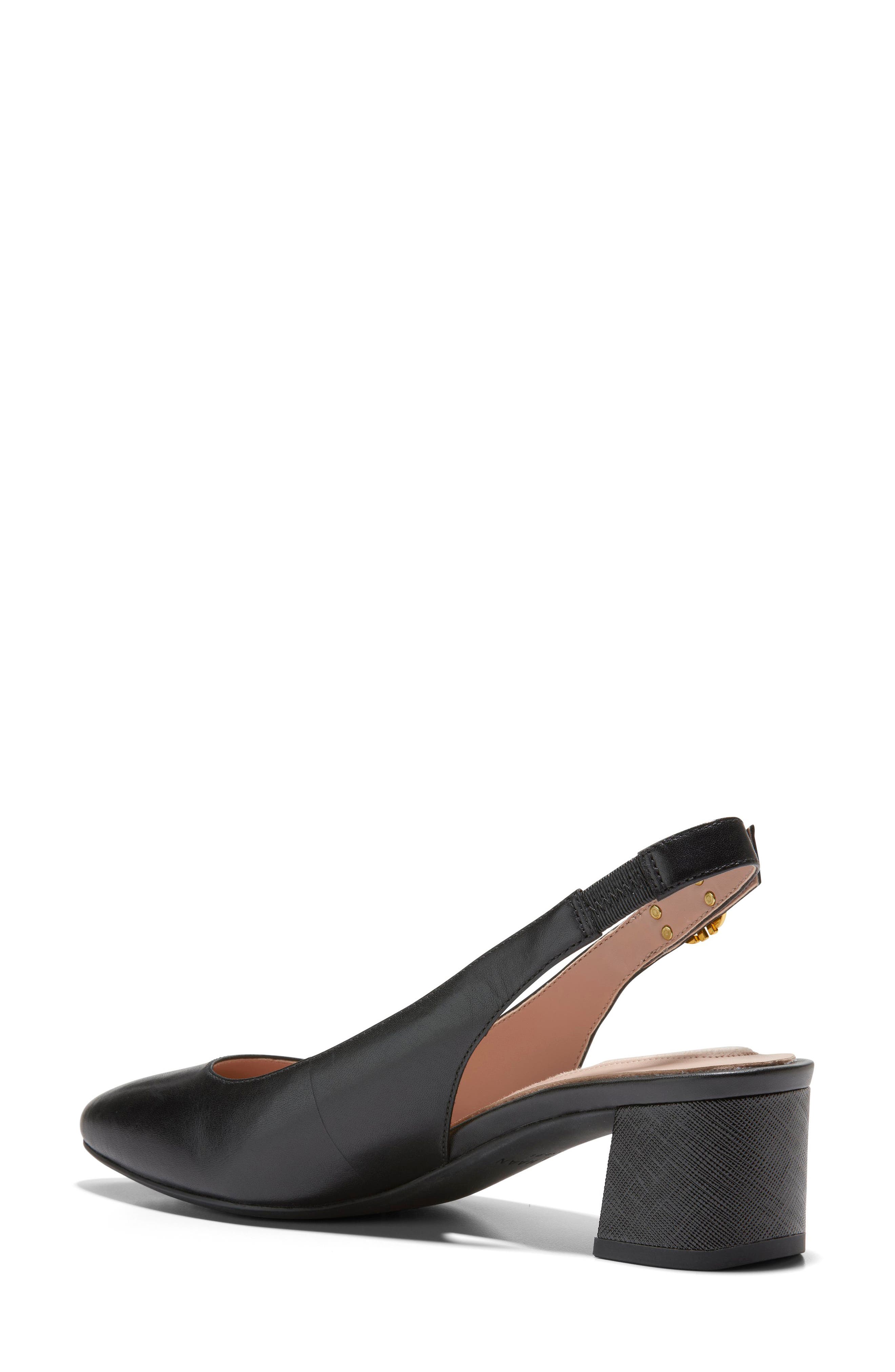 Cole Haan The Go To Slingback Pump, Alternate, color, Black Ltr
