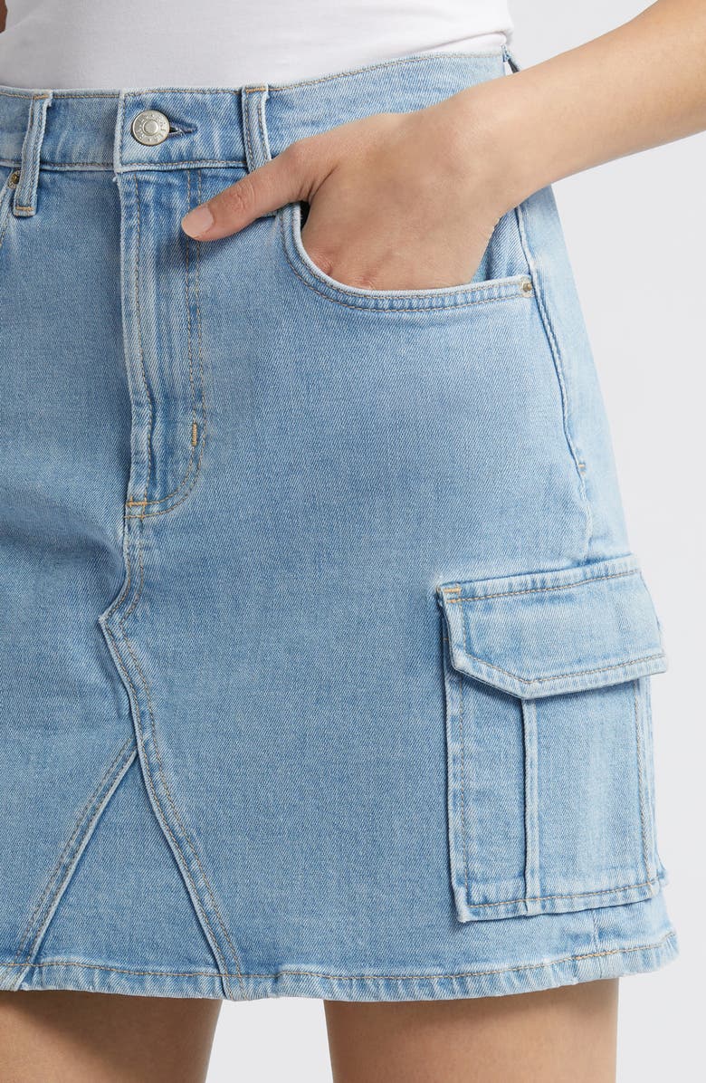 Rails Laurel Denim Cargo Miniskirt, Alternate, color, Crystal Blue