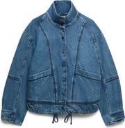PER UNA BY M&S Denim Bomber Jacket
