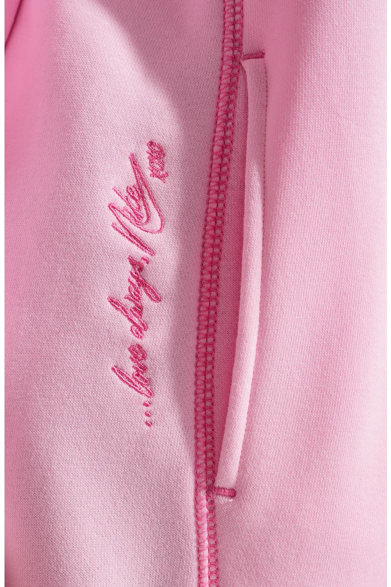 Kids' Club Fleece Hoodie, Alternate, color, PINK FOAM