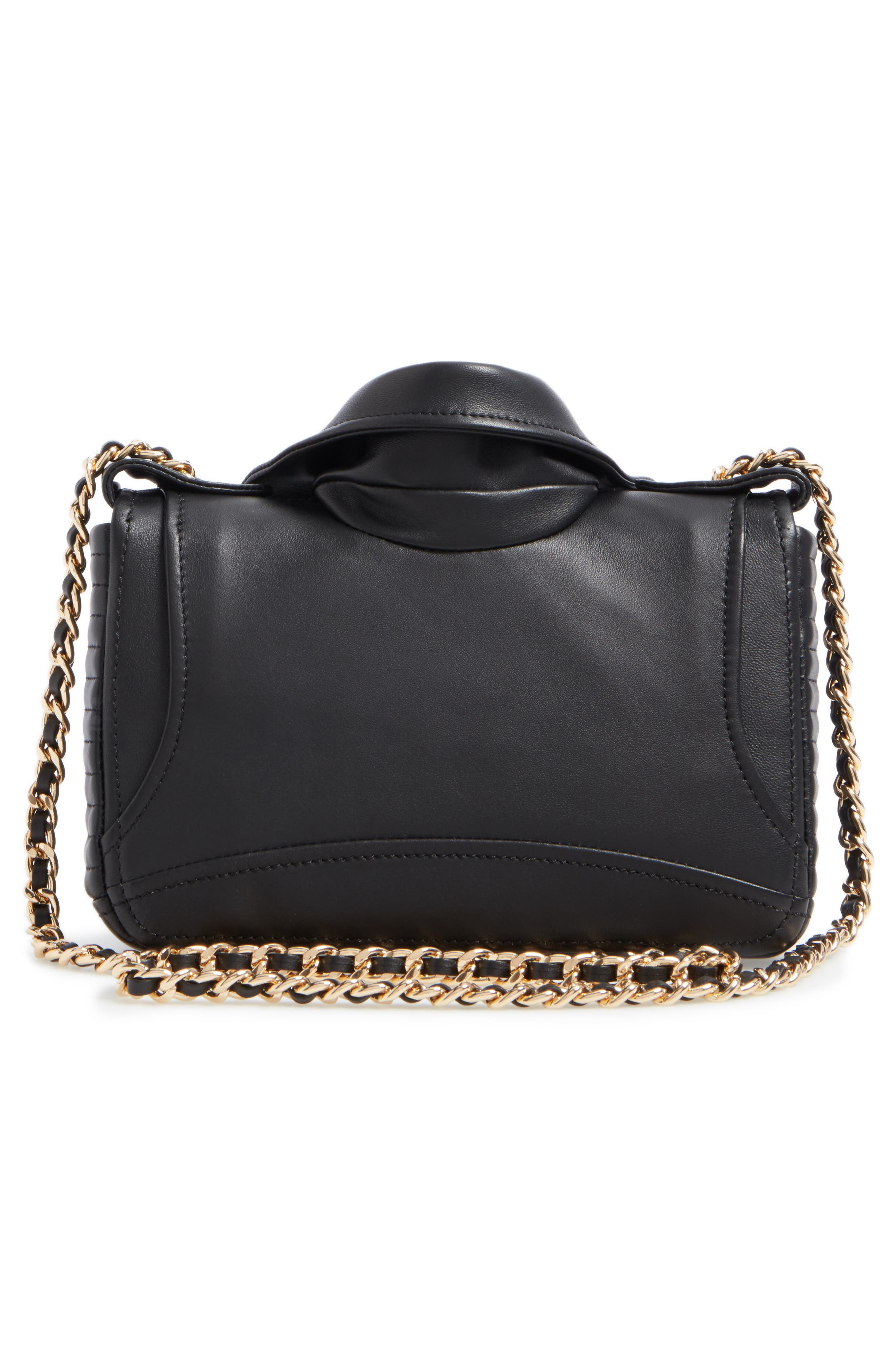 Biker Jacket Shoulder Bag, Alternate, color, BLACK