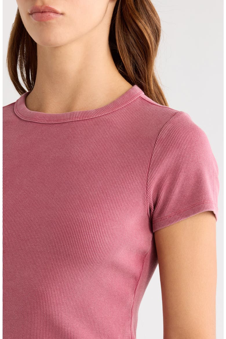On Repeat Rib Baby T-Shirt, Alternate, color, WASHED MUTED MAUVE