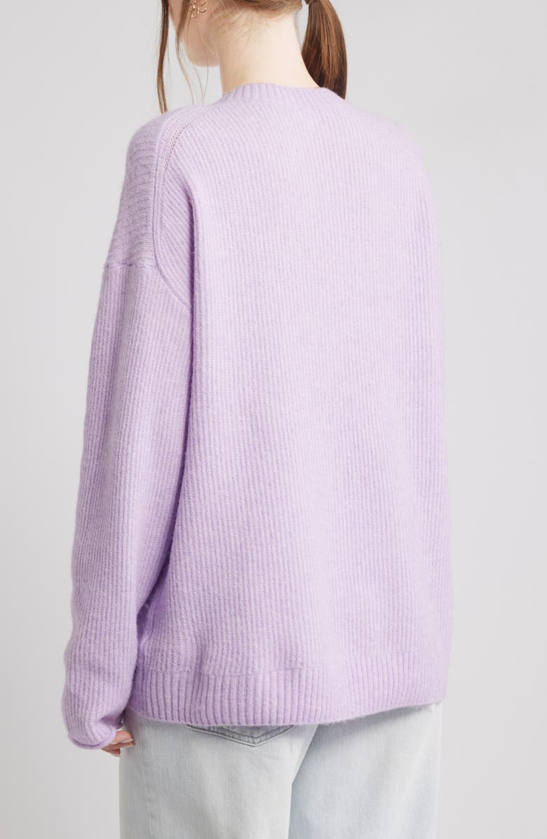 BP. Fuzzy Oversize Sweater, Alternate, color, Purple Feminine