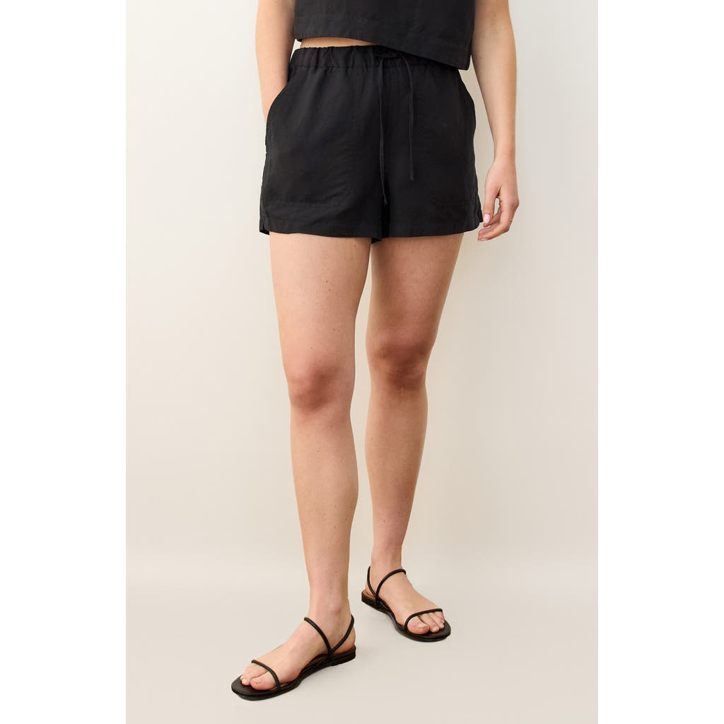 MARINE LAYER MARINE LAYER LINEN BLEND DRAWSTRING SHORTS