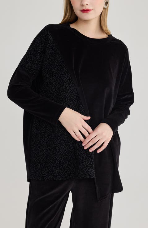 Beatrice Velvet Panel Top