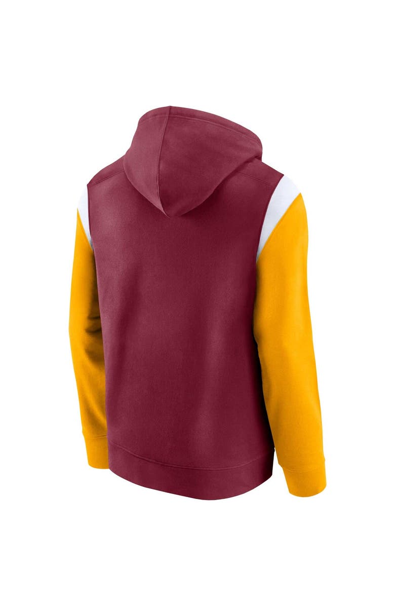 FANATICS Men's Fanatics Branded Burgundy Washington Commanders Trench Battle Pullover Hoodie, Alternate, color, 