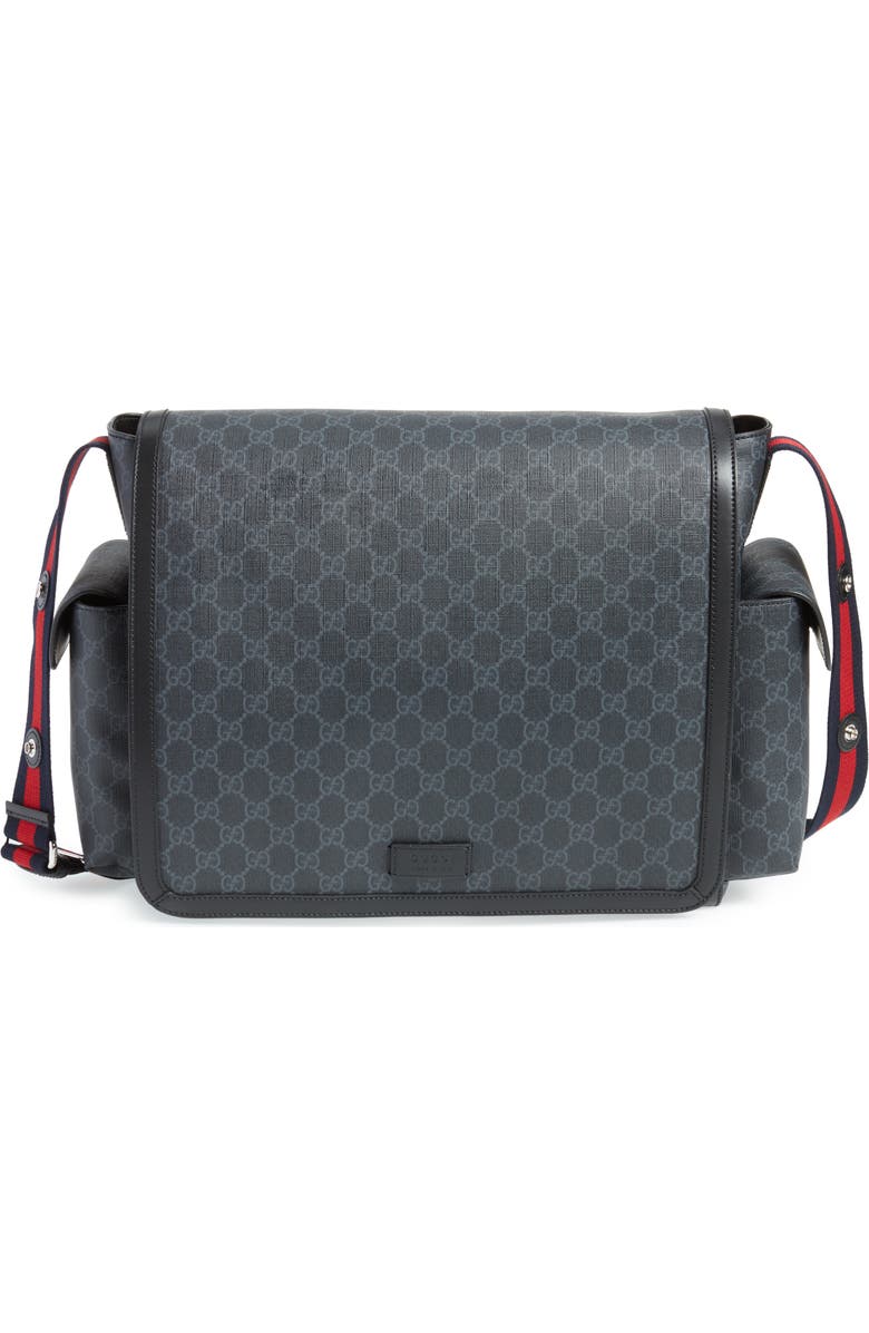Gucci GG Supreme Canvas Diaper Bag, Main, color,