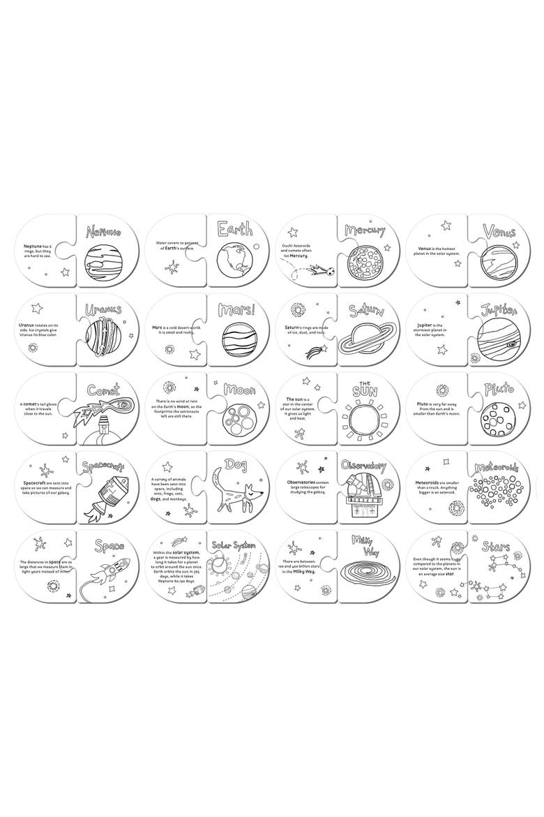 Solar System Matching Puzzles, Alternate, color, Multicolor