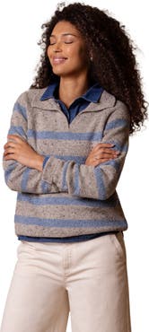 Celtic & Co. Donegal Striped Polo Sweater