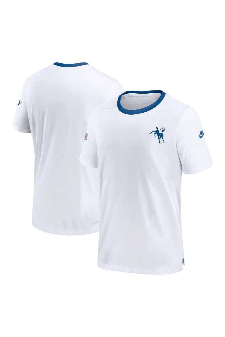 Men's Nike  White Indianapolis Colts Indiana Nights Alternate Coach Performance T-Shirt, Main, color, White