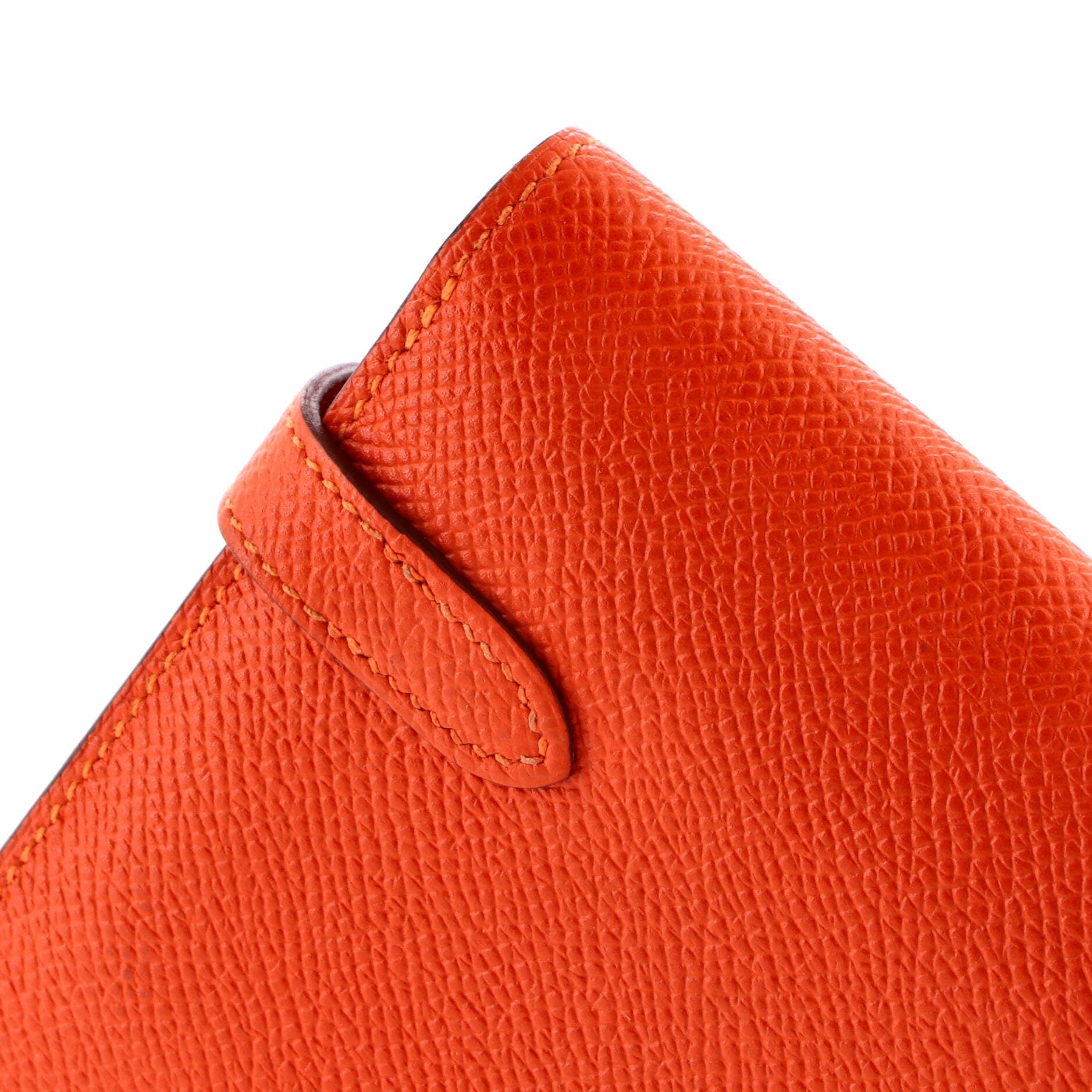 Kelly Wallet Epsom Long, Alternate, color, Orange