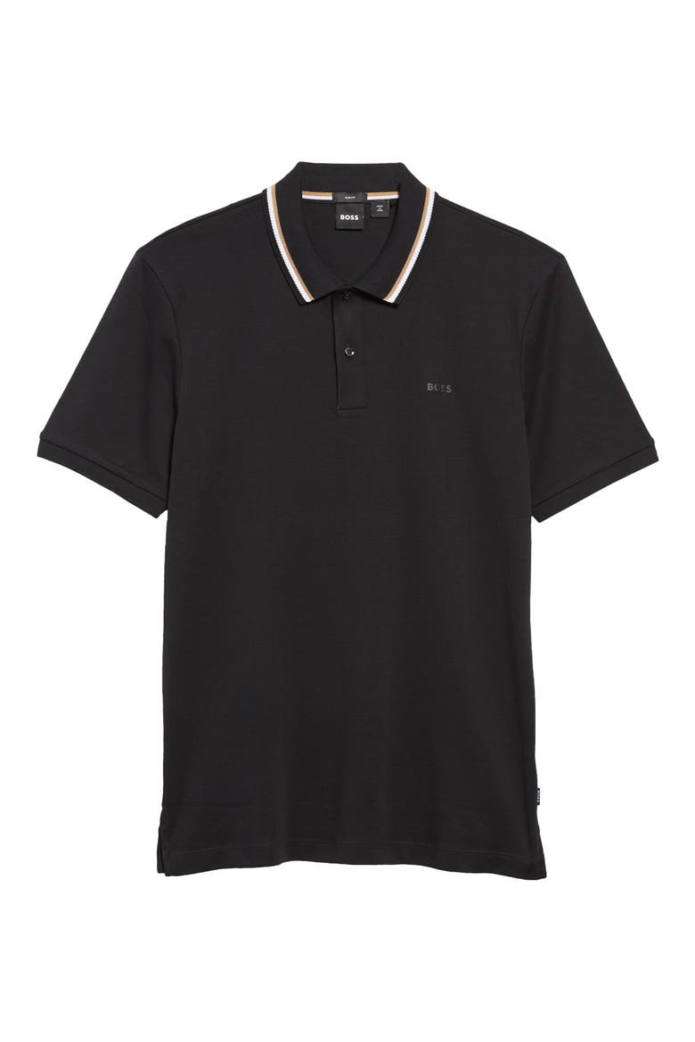 Penrose Tipped Polo, Alternate, color, BLK