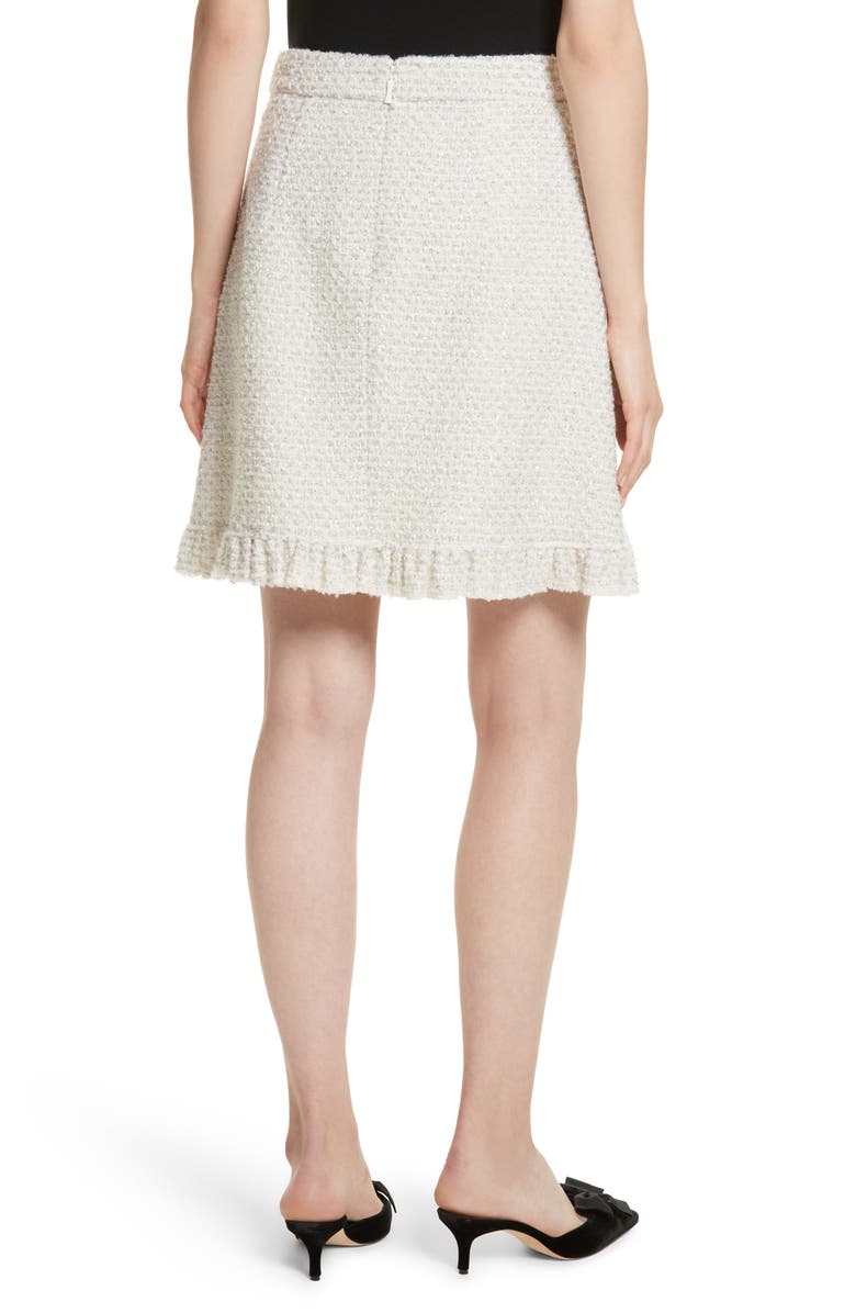 Kate Spade New York sparkle tweed skirt, Alternate, color, 