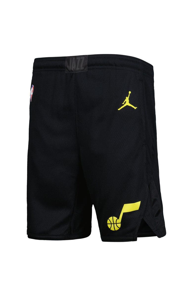Jordan Brand Youth Jordan Brand Black Utah Jazz Statement Edition Swingman Performance Shorts, Alternate, color, Black
