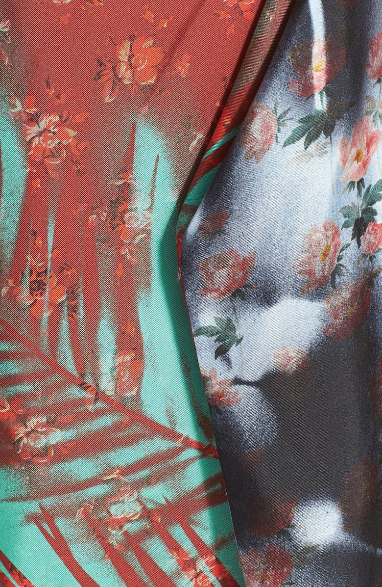 Acne Studios 'Clemente' Print Silk Slipdress, Alternate, color,