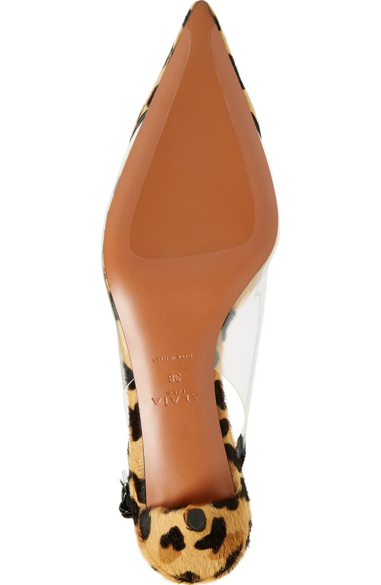 Alaïa The Heart Genuine Calf Hair Pointed Toe Slingback Pump, Alternate, color,