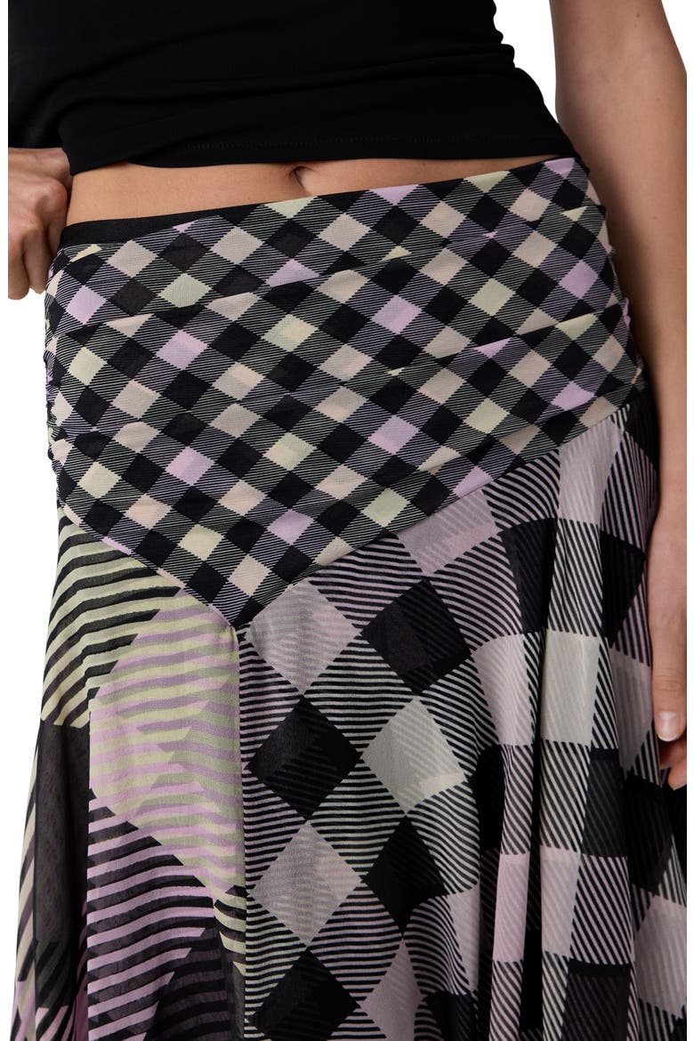 Margot Silk Handkerchief Hem Midi Skirt, Alternate, color, HIGHLAND