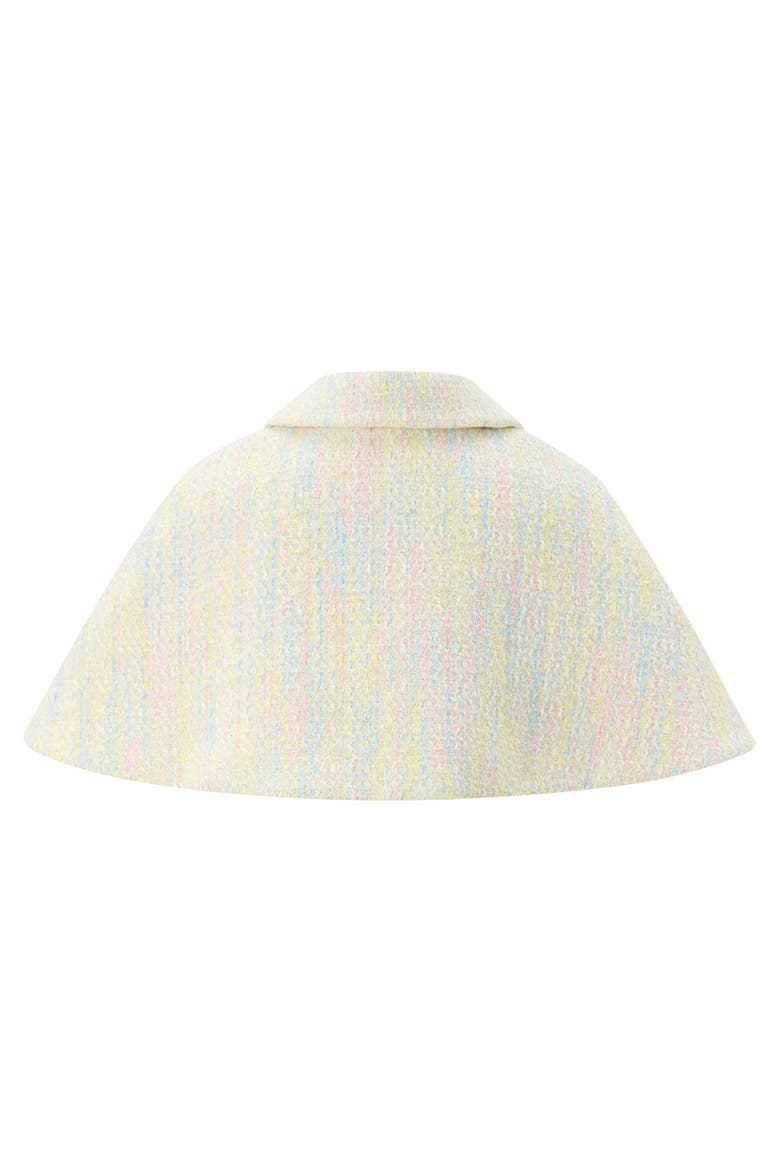 Lilliana Tweed Cape, Alternate, color, Creme